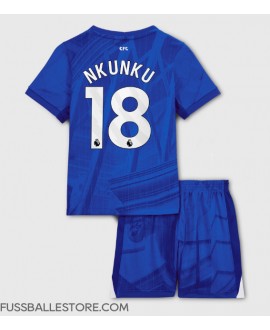 Günstige Chelsea Christopher Nkunku #18 Heimtrikotsatz Kinder 2025-26 Kurzarm (+ Kurze Hosen)